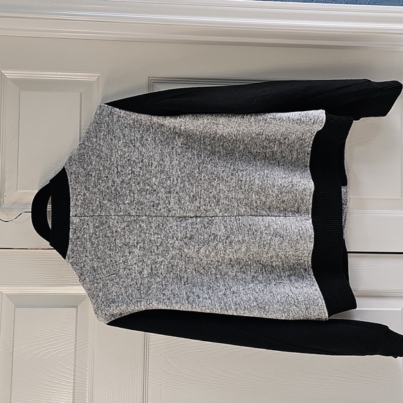 NWT Sweet Romeo Two Tone Hacci Varsity Jacket Snap Closure Large - Picture 15 of 15